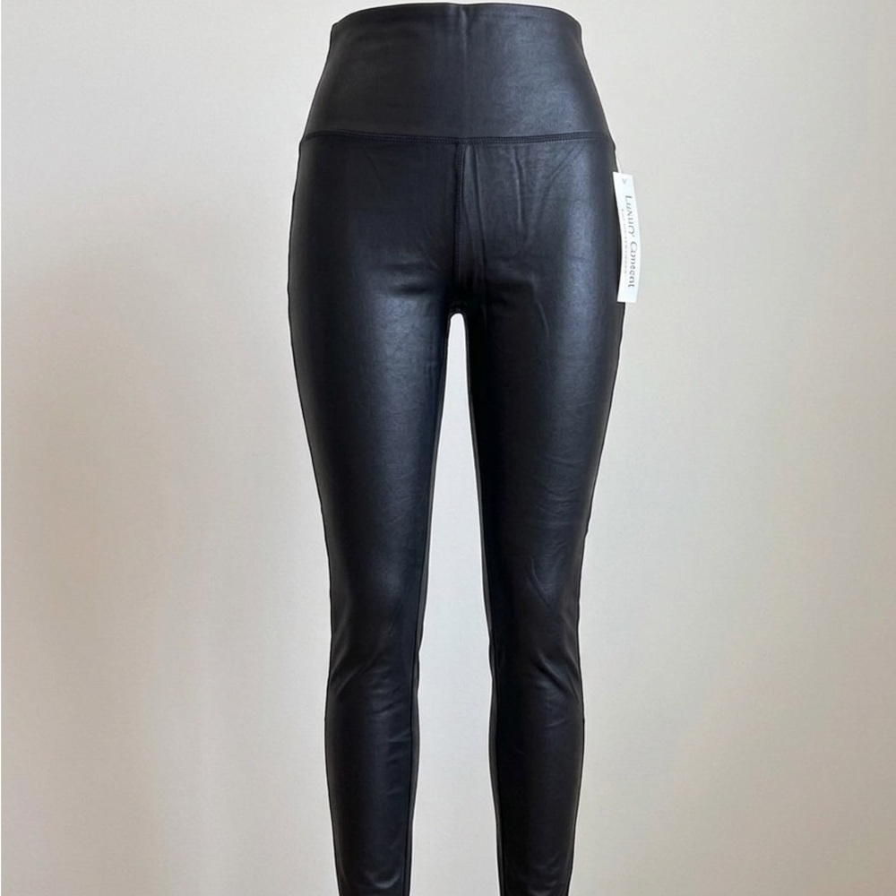 Rachel Zoe Sleek Black High-Rise Faux Leather Leggings